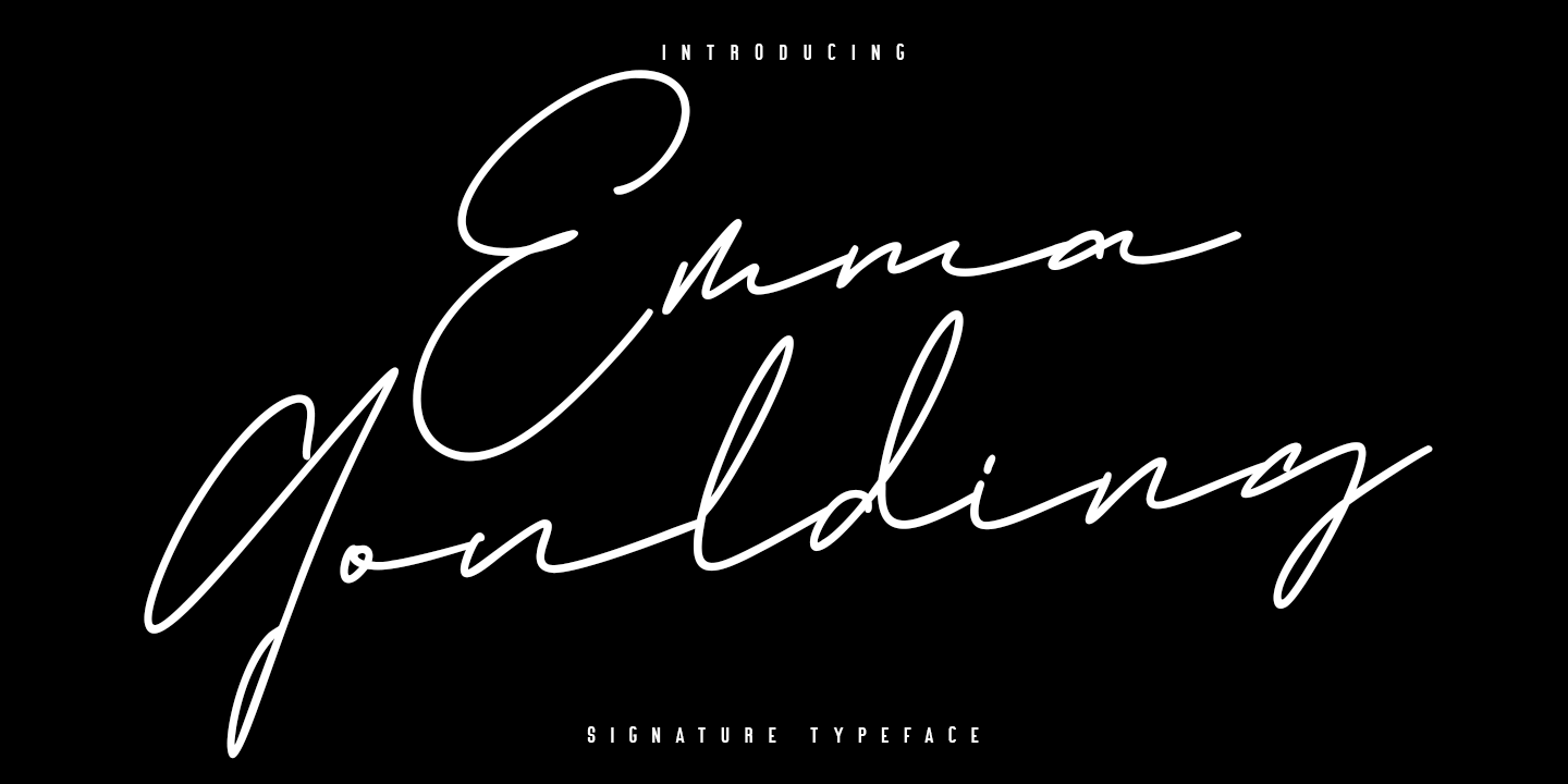 Emma Goulding Font preview